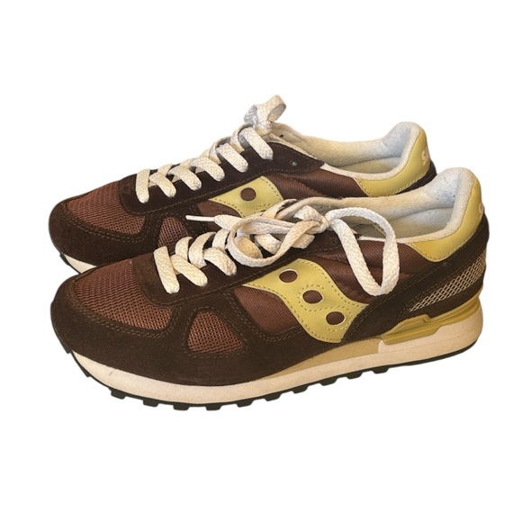SAUCONY Vintage Brown Shadow Sneakers, size 8 - Picture 1 of 4